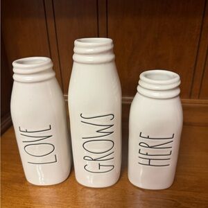 Set of 3 Rae Dunn vases brand new